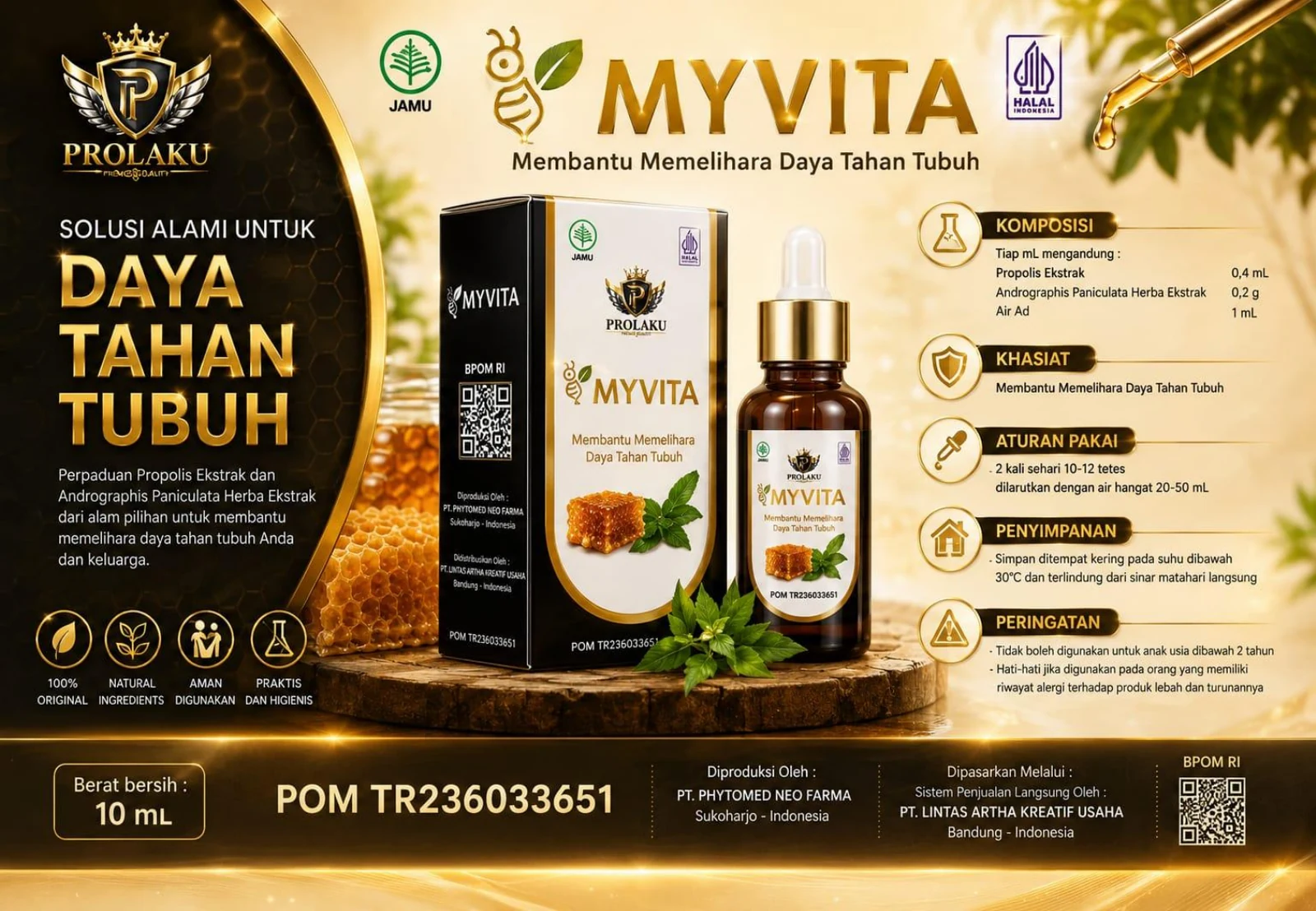 Materi informasi MYVITA Propolis